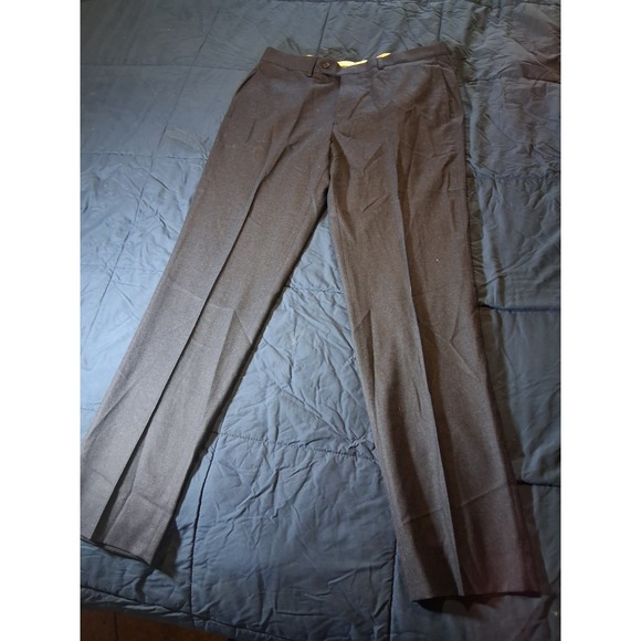 Brooks Brothers Regent Fit Wool Pants 35x32 Navy Blue Vitale Barberis Canonico